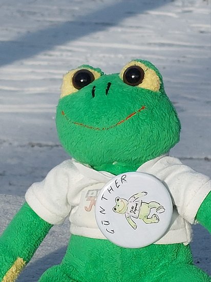 Maskottchen der Jugend: Günther der Frosch